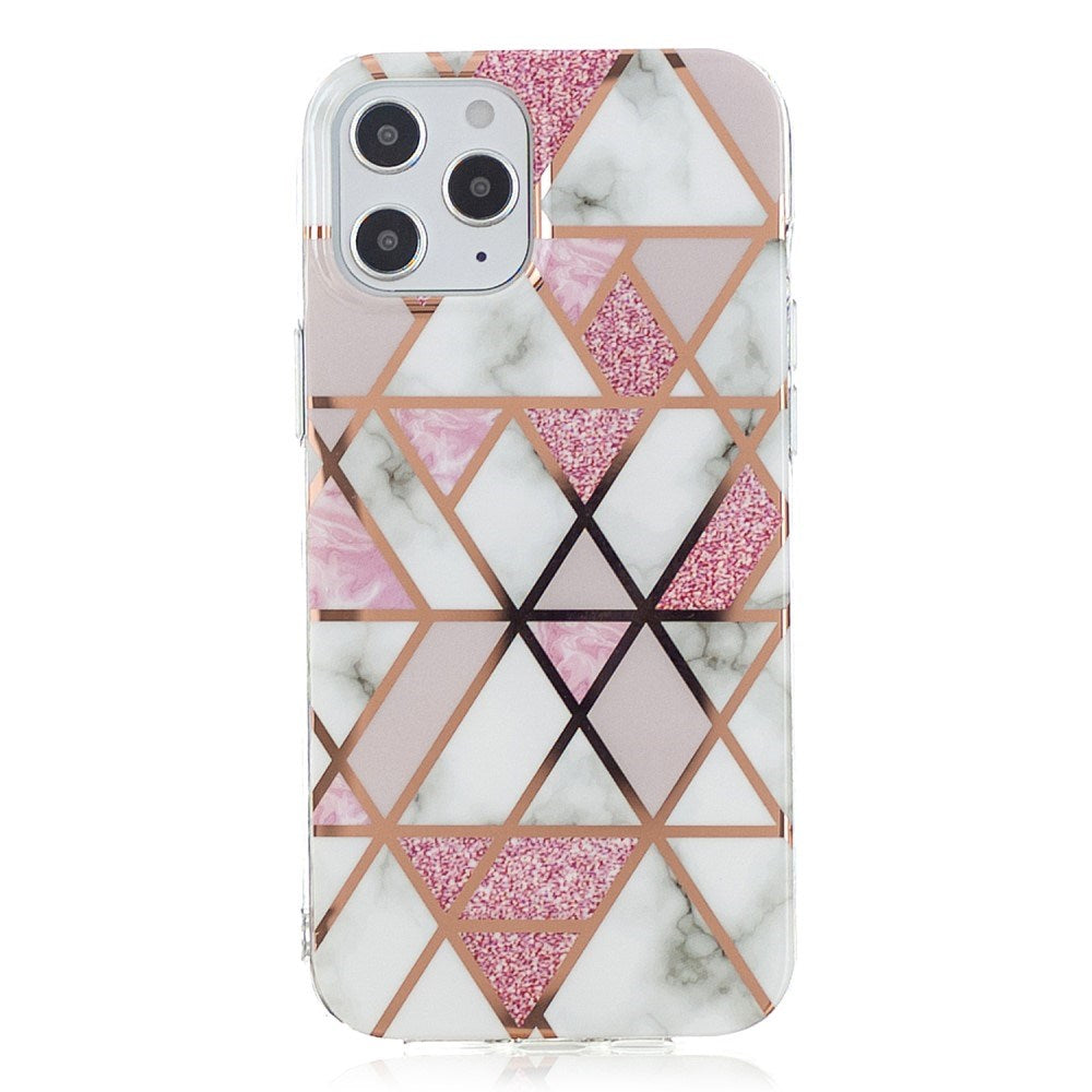 EIDERWOOD iPhone 12 Pro Max Plastik Deksel - Rosa Marmor