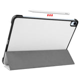 EIDERWOOD iPad Air 11-10.9" (2026-2020) Tri-fold Skinn Flip Deksel med Stylus Pen Holder - Hvit