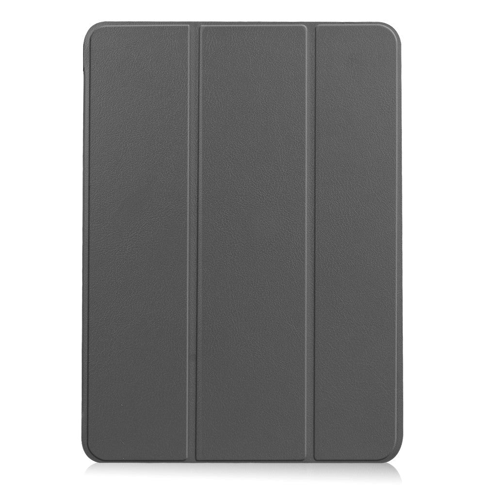 EIDERWOOD iPad Air 11-10.9" (2026-2020) Tri-fold Skinn Flip Deksel med Stylus Pen Holder - Grå