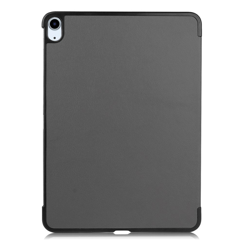 EIDERWOOD iPad Air 11-10.9" (2026-2020) Tri-fold Skinn Flip Deksel med Stylus Pen Holder - Grå