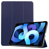 EIDERWOOD iPad Air 11-10.9" (2026-2020) Tri-fold Skinn Flip Deksel med Stylus Pen Holder - Mørke Blå