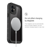 iPhone 12 Redpepper IP68 Vanntett Deksel - MagSafe Kompatibel - Svart / Gjennomsiktig