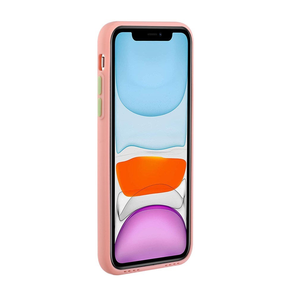 EIDERWOOD iPhone 12 Mini Fleksibelt Plast Deksel m. Kortholder - Rosa