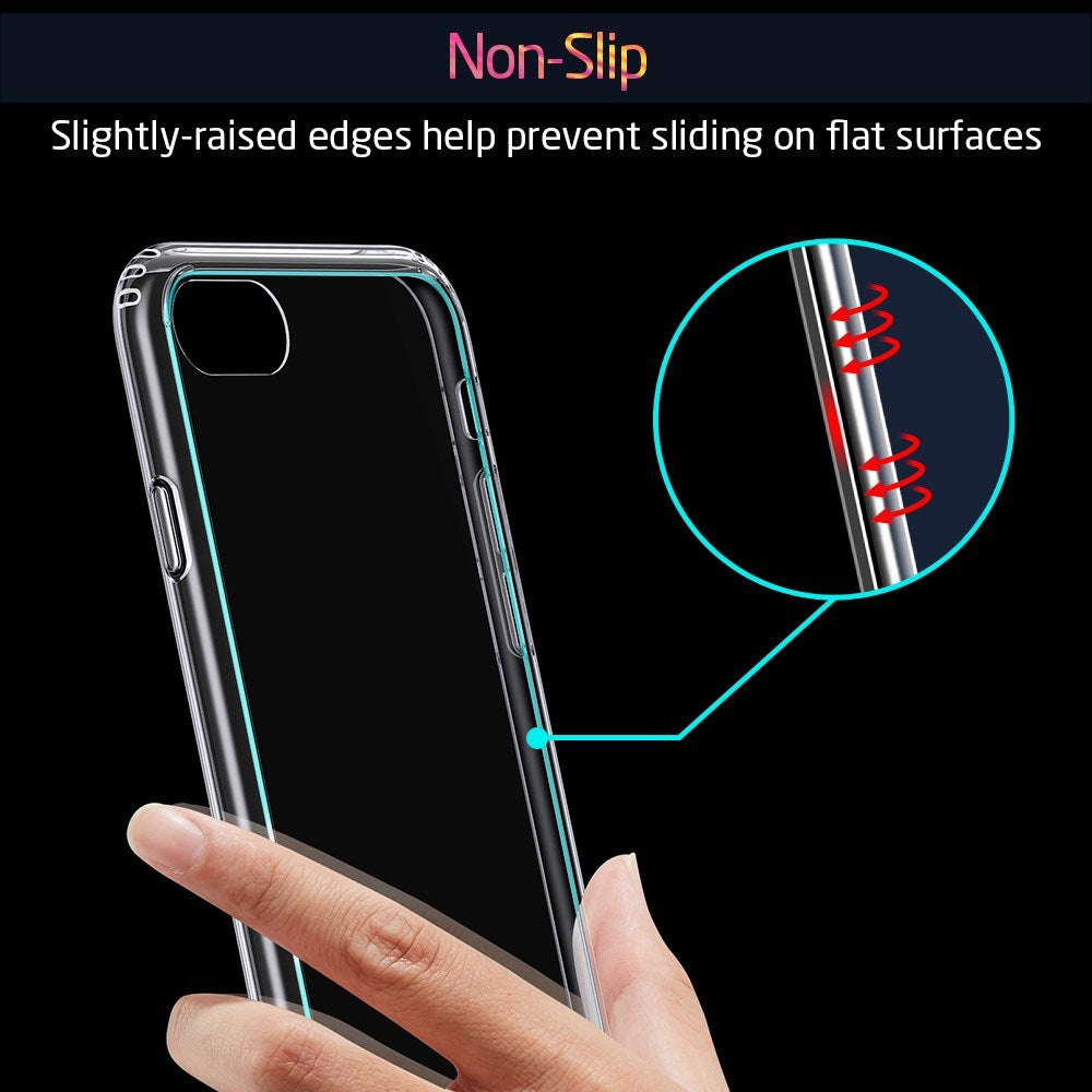 iPhone SE (2022 / 2020) / 8 / 7 ESR Fleksibelt Plast Deksel - Gjennomsiktig
