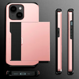 iPhone 13 Drop Proof Deksel m. Lommebok - Mørkegrønn