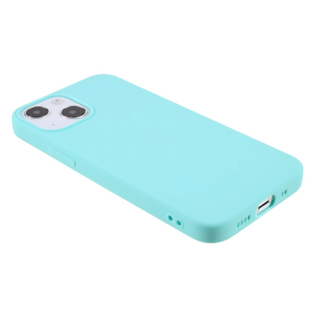 iPhone 13 Mini Fleksibelt Plast Bakdeksel - Cyan