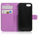 iPhone SE (2022/2020)/8/7 PU skinn Flipdeksel m. Kortholder - Lilla