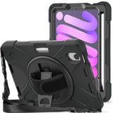 iPad Mini (2024 / 2021) Håndverksdeksel - Kickstand & Håndholder - Svart