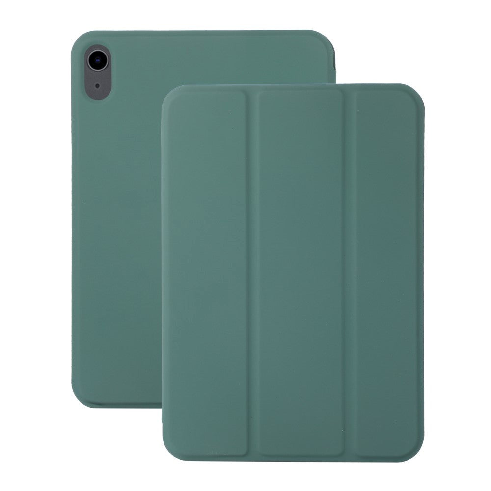 iPad Mini (2024 / 2021) Magnetisk Tri-Fold Flip Deksel - Mørk Grønn