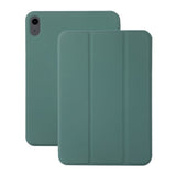 iPad Mini (2024 / 2021) Magnetisk Tri-Fold Flip Deksel - Mørk Grønn