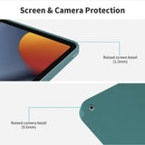 iPad 10.2" (2021/2020/2019) Liquid Silikone Shockproof Bakdeksel - Svart
