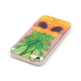 EIDERWOOD iPhone SE / 5 / 5s Fleksibelt Plast Deksel m. Trykk - Ananas