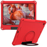 iPad 10.2" (2021 / 2020 / 2019) EVA-skum Barnedeksel m. Ring Stativ - Rød