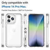 iPhone 14 Pro Max Hybrid Plastdeksel - Gjennomsiktig
