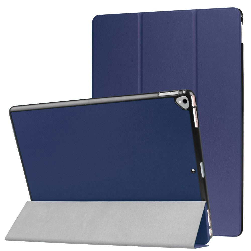 iPad Pro 12.9" (2017) Tri-Fold Skinn Etui Blå