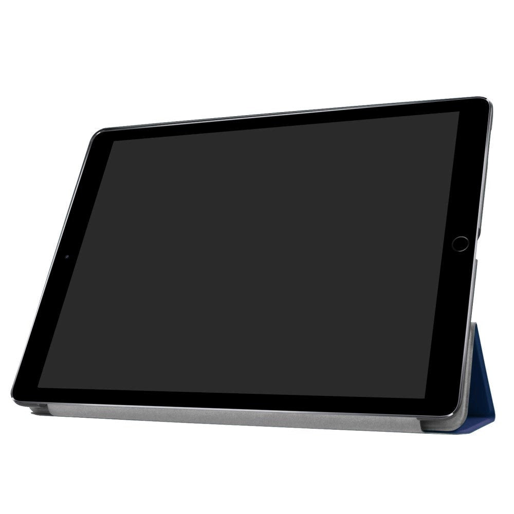iPad Pro 12.9" (2017) Tri-Fold Skinn Etui Blå