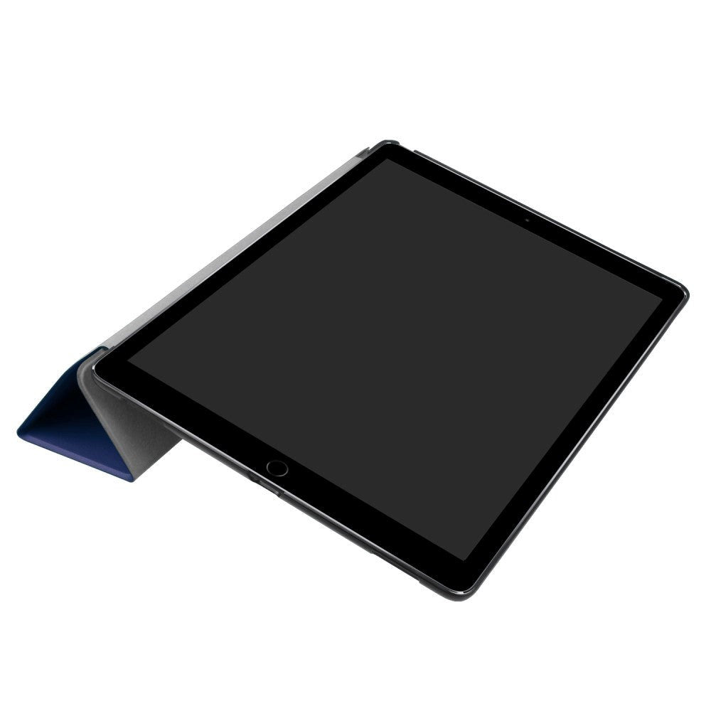 iPad Pro 12.9" (2017) Tri-Fold Skinn Etui Blå
