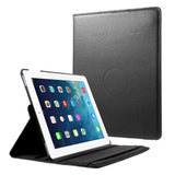 EIDERWOOD iPad 4 / 3 / 2 Kunstskinn Flip Deksel m. Strikk & Roterbar Funksjon - Svart