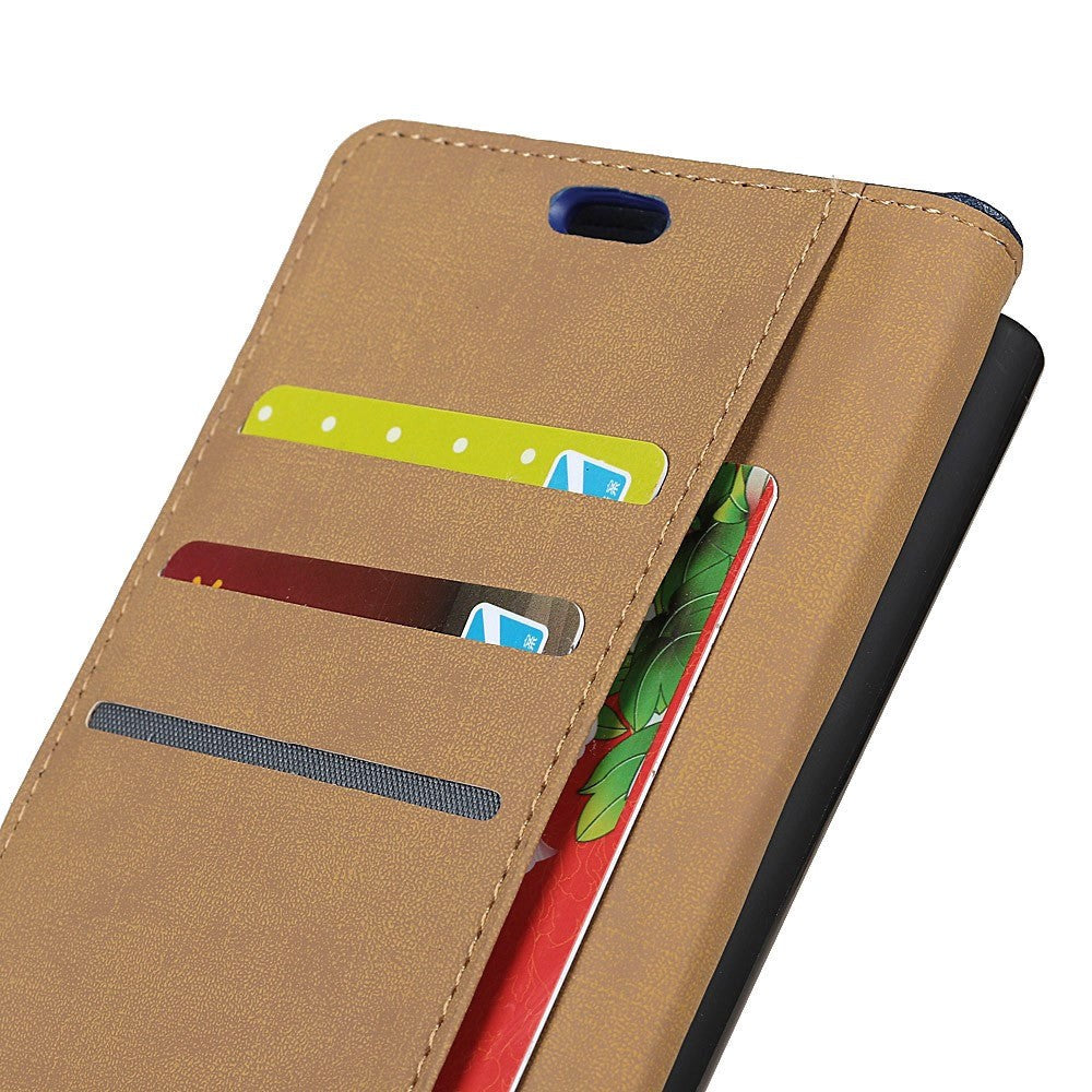 Samsung Galaxy S10e Slim Wallet Skinndeksel med Lommebok Svart