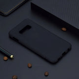 Samsung Galaxy S10e Mat Fleksibel Plast - Svart