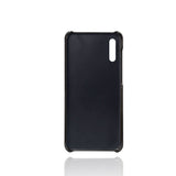 EIDERWOOD Samsung Galaxy A30s / A50 Kunstskinnbelagt Plast Deksel med Kortholder - Svart