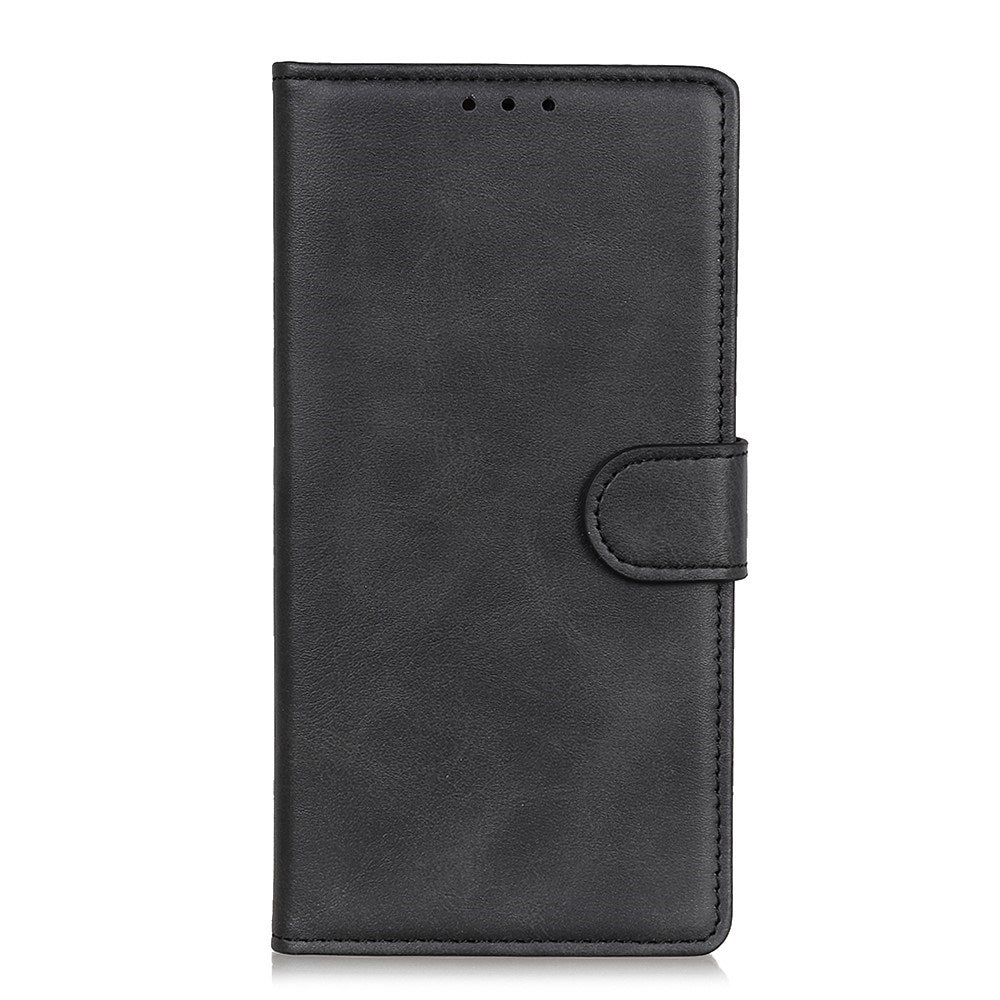 EIDERWOOD Samsung Galaxy A30s / A50 Kunstskinn Flip Deksel m. Kortholder & Ståfunksjon - Svart