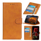 EIDERWOOD Samsung Galaxy A30s / A50 Kunstskinn Flip Deksel m. Kortholder & Ståfunksjon - Brun