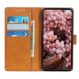 EIDERWOOD Samsung Galaxy A30s / A50 Kunstskinn Flip Deksel m. Kortholder & Ståfunksjon - Brun