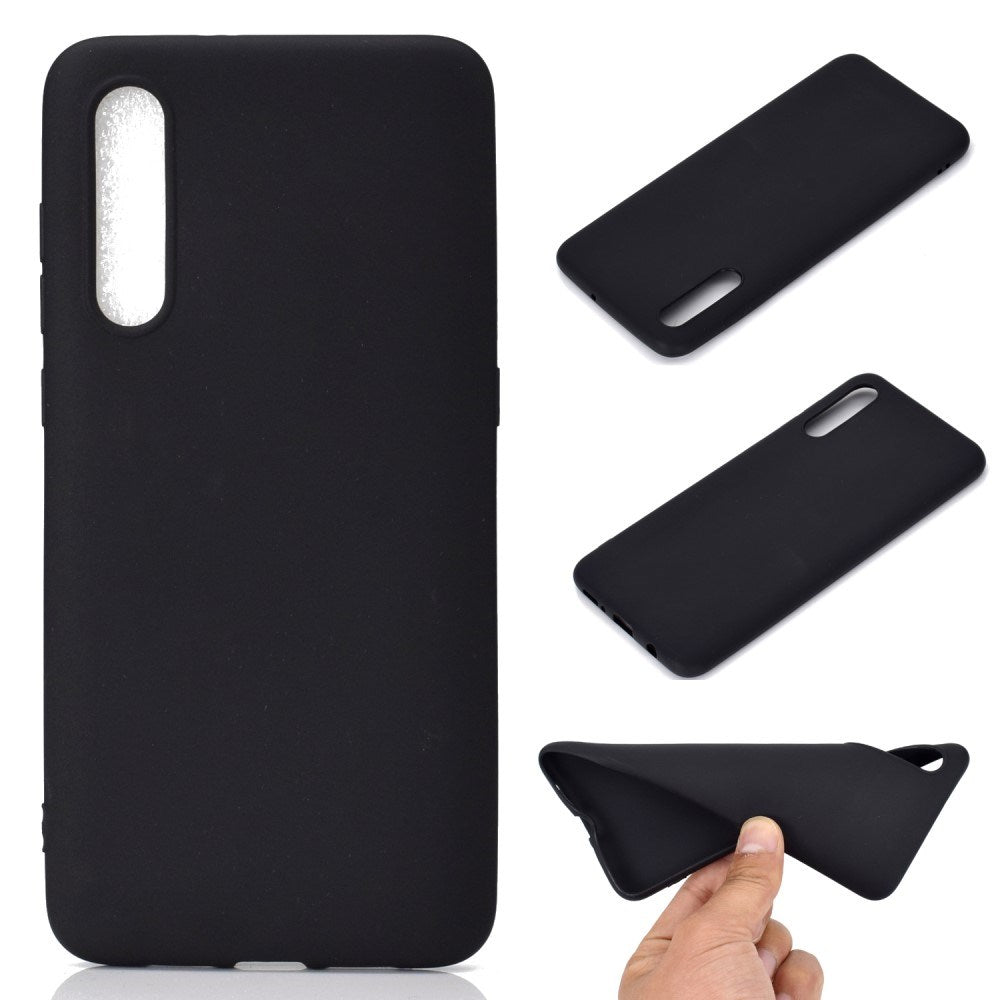 EIDERWOOD Samsung Galaxy A30s / A50 Fleksibelt Plast Deksel - Svart