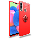 Samsung Galaxy A20s Deksel med Ring / Stativ - Rød