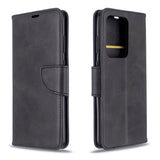 EIDERWOOD Samsung Galaxy S20 Ultra Kunstskinn Flip Deksel med Stativ & Lommebok - Svart