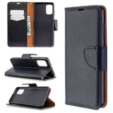 EIDERWOOD Samsung Galaxy A41 Kunstskinn Flip Deksel m. Kortholder & Ståfunksjon - Svart