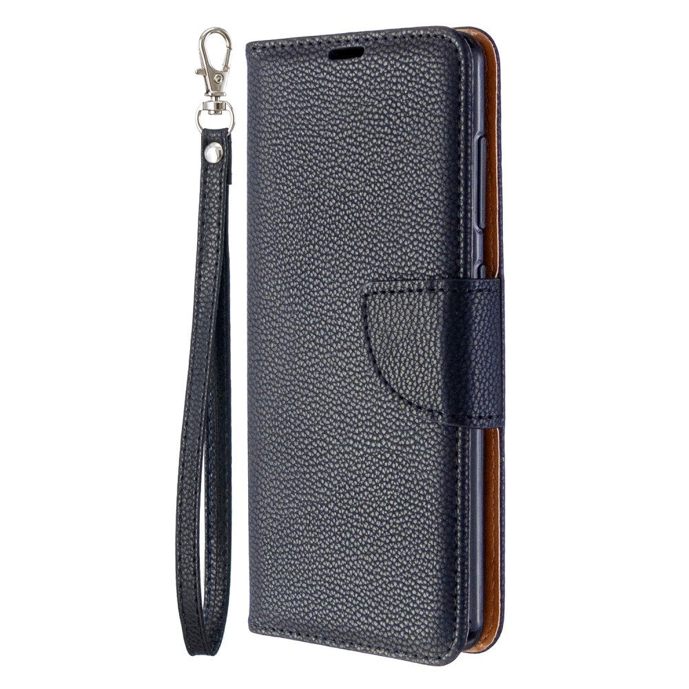 EIDERWOOD Samsung Galaxy A41 Kunstskinn Flip Deksel m. Kortholder & Ståfunksjon - Svart