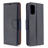 EIDERWOOD Samsung Galaxy A41 Kunstskinn Flip Deksel m. Kortholder & Ståfunksjon - Svart