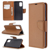 EIDERWOOD Samsung Galaxy A41 Kunstskinn Flip Deksel m. Kortholder & Ståfunksjon - Brun