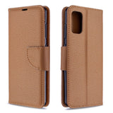 EIDERWOOD Samsung Galaxy A41 Kunstskinn Flip Deksel m. Kortholder & Ståfunksjon - Brun