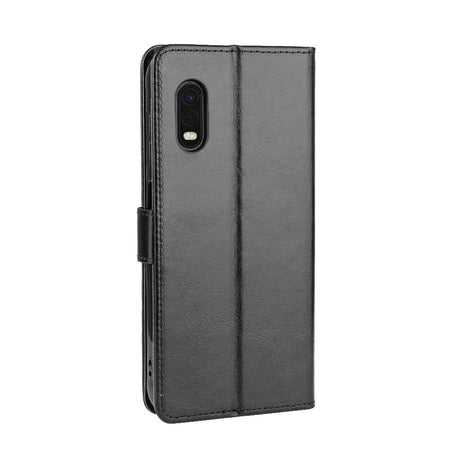 EIDERWOOD Samsung Galaxy Xcover Pro Kunstskinn Flip Deksel m. Strop - Svart