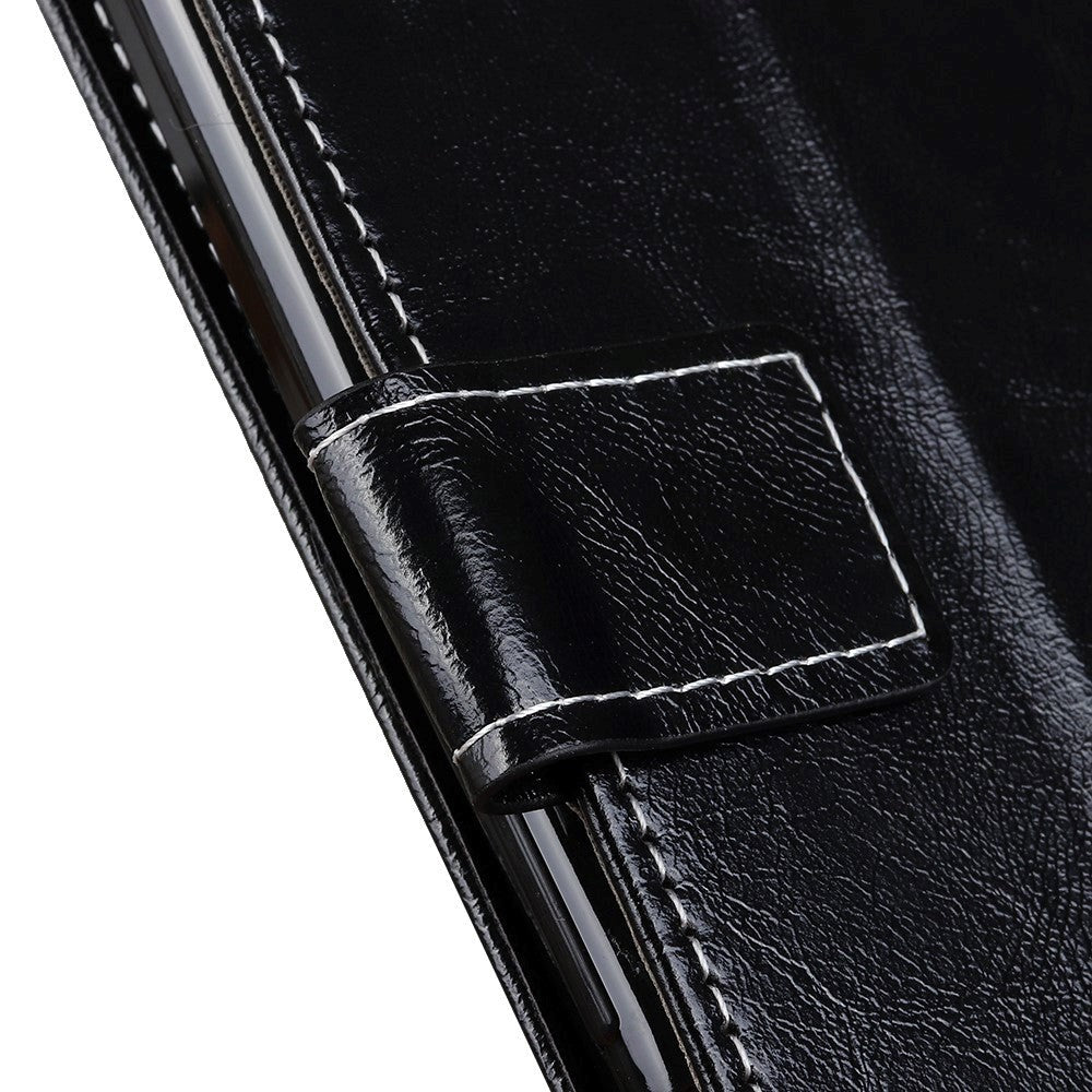 Samsung Galaxy S20 FE / S20 FE (5G) Skinn Flip Deksel med Stativ - Svart