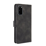 Samsung Galaxy S20 FE / S20 FE (5G) Skinn Flip Deksel med Lommebok - Svart
