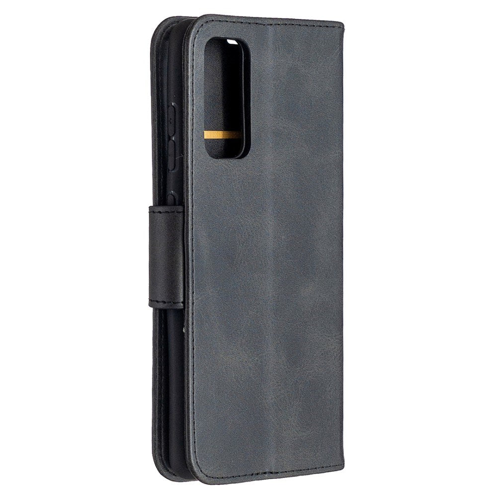 EIDERWOOD Samsung Galaxy S20 FE / S20 FE (5G) Kunstskinn Flip Deksel med Stativ & Lommebok - Svart