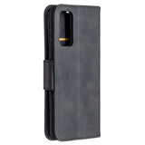 EIDERWOOD Samsung Galaxy S20 FE / S20 FE (5G) Kunstskinn Flip Deksel med Stativ & Lommebok - Svart