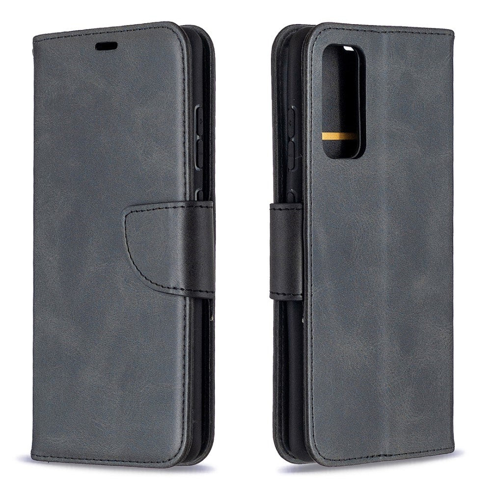 EIDERWOOD Samsung Galaxy S20 FE / S20 FE (5G) Kunstskinn Flip Deksel med Stativ & Lommebok - Svart