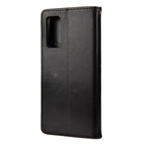 Samsung Galaxy S20 FE / S20 FE (5G) Skinndeksel med Lommebok - Blomster Imprint - Svart