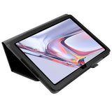 Samsung Galaxy Tab A7 10,4" (2022/2020) EIDERWOOD Litchi Nettbrettdeksel med Stativfunksjon - Svart