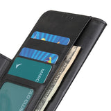 EIDERWOOD Samsung Galaxy S21 Ultra Kunst Skinn Flip Deksel med Lommebok og Stativfunksjon - Svart