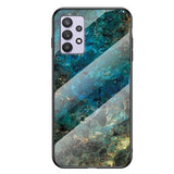 Samsung Galaxy A32 5G Fleksibel Plast Bakdeksel - Smaragd Marmor