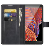 EIDERWOOD Samsung Galaxy Xcover 5 Kunstskinn Flip Deksel m. Kortholder & Ståfunksjon - Svart
