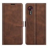 EIDERWOOD Samsung Galaxy Xcover 5 Kunstskinn Flip Deksel m. Kortholder & Ståfunksjon - Brun