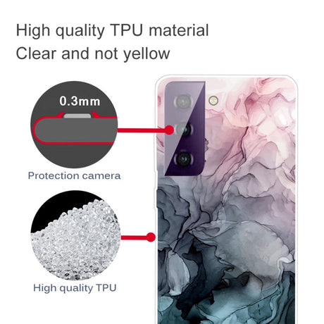 Samsung Galaxy S21 FE (5G) Fleksibelt Plast Deksel - Fargerik Marmor