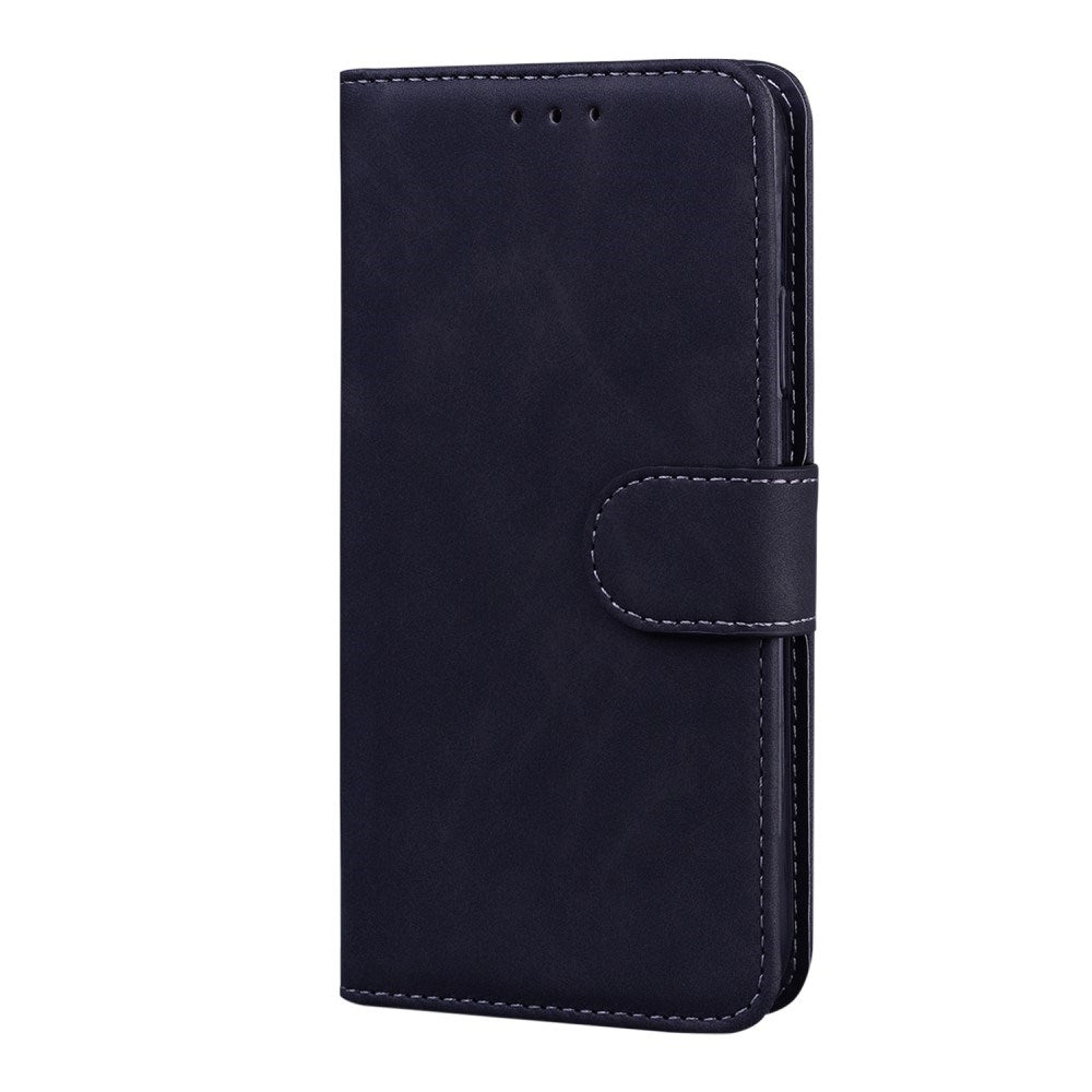 EIDERWOOD Samsung Galaxy A22 (5G) Kunstskinn Flip Deksel m. Kortholder & Ståfunksjon - Svart